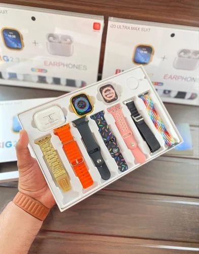 I20 Ultra Smart Watch – 10-in-1 Ultimate Smartwatch Gift Set